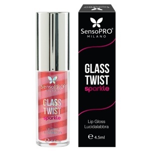 Luciu de buze Glass Twist Sparkle SensoPRO Milano, Glitter Party - Img 5
