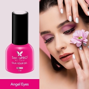 Oja Semipermanenta Glamour Gel SensoPRO Milano - #18 Angel Eyes, 8ml - Img 2
