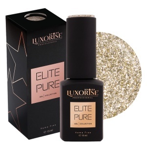 Oja Semipermanenta Hema Free ELITE PURE LUXORISE - Champagne Gold, 15ml