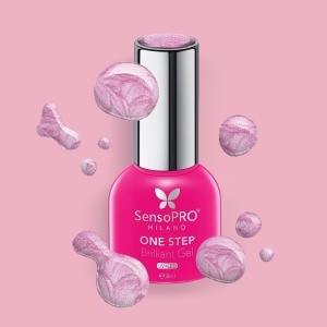 Oja Semipermanenta One Step Brilliant Gel SensoPRO Milano - #87 Absolute Bliss, 8ml - Img 2