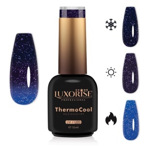 Oja Semipermanenta Termica 3 Culori LUXORISE ThermoCool, Dazzling Siren 10ml