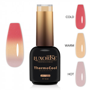 Oja Semipermanenta Termica 3 Culori LUXORISE ThermoCool, Fairy Grace 10ml - Img 2