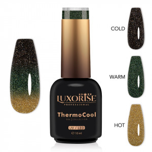 Oja Semipermanenta Termica 3 Culori LUXORISE ThermoCool, Fantasy Night 10ml - Img 2