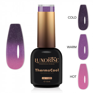Oja Semipermanenta Termica 3 Culori LUXORISE ThermoCool, Fascinating Spell 10ml