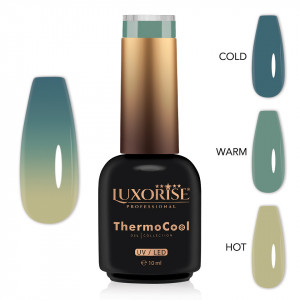 Oja Semipermanenta Termica 3 Culori LUXORISE ThermoCool, Summer Cocktail 10ml - Img 2