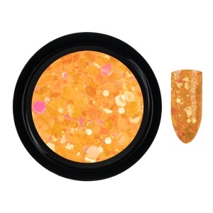 Paiete Unghii Neon Fluorescent LUXORISE, Orange - Img 3