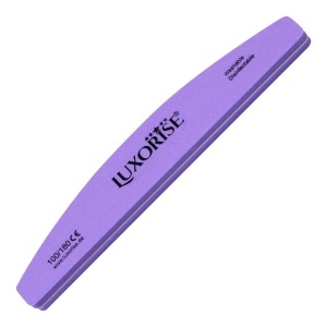 Pila unghii lavabila semiluna 100/180 LUXORISE, mov