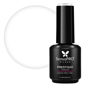 Polygel Lichid SensoPRO Milano PRESTIGIO, Clear Pure, 15ml - Img 1
