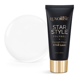 Polygel LUXORISE STAR STYLE - STAR ICON Collection, Milky White, 50ml - Img 2