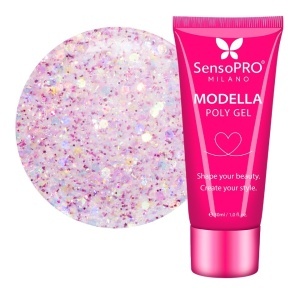 Polygel MODELLA SensoPRO Milano - Aurora Rose, 30ml
