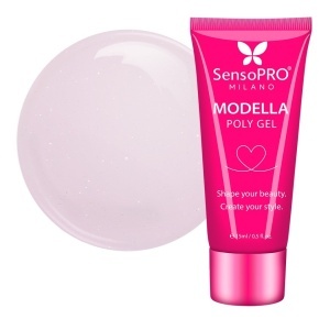 Polygel MODELLA SensoPRO Milano - Crystal Blush, 15ml
