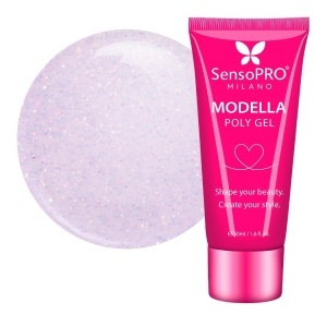 Polygel MODELLA SensoPRO Milano - Lilac Sheen, 50ml