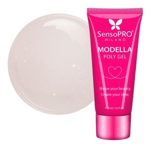 Polygel MODELLA SensoPRO Milano - Nude Mirage, 15ml