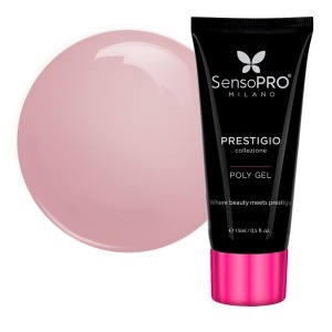 Polygel PRESTIGIO SensoPRO Milano - Rosy Wonder, 15ml