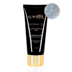 Polygel REVOMAX GEL LUXORISE Blue Magic, 15ml - Img 2
