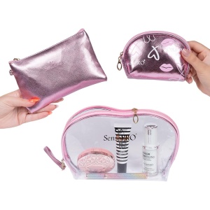 Portfard Travel Transparent & Pink, SensoPRO Liberty, set 3 buc - Img 4