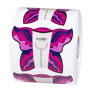 Sabloane Unghii Constructie LUXORISE- Rola Fluture Fuchsia, 500 buc - Img 2