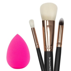 Set 3 Pensule Machiaj + Buretel SensoPRO Milano Travel Beauty