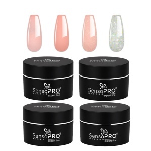 Set 4 Gel Constructie Expert Line - SensoPRO Milano, Spendid Nails 01