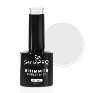 Shimmer Rubber Base SensoPRO Milano 10ml, Glimmering Ice #67