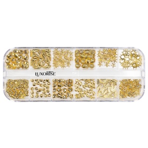 Strasuri Unghii Gold Summer, LUXORISE