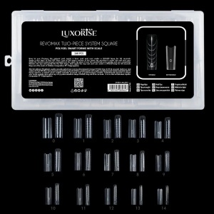 Tipsuri Reutilizabile REVOMAX Two-Piece System Square LUXORISE pentru Polygel si Gel