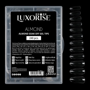 Tipsuri Unghii Dizolvabile Migdala Soak Off - Almond Full Nail, 240 buc - Img 2