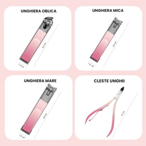 Trusa Manichiura Pink SensoPRO Milano, 12 piese - Img 5