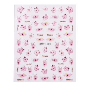Abtibild Unghii SensoPRO Milano - Pink Petals - Img 2
