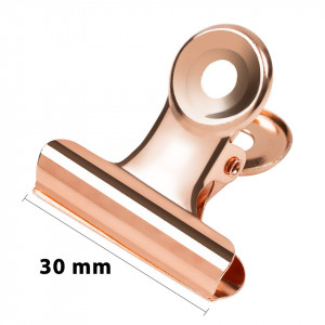 Clips unghii metalic pentru curba C LUXORISE Rose Gold 30mm - Img 2