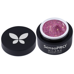 Gel Constructie Unghii Expert Line Petal Glow SensoPRO Milano - Pink Glow, 15ml - Img 2
