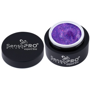 Gel Constructie Unghii Expert Line SensoPRO Milano - Royal Lilac 15ml - Img 2