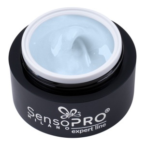 Gel Constructie Unghii Expert Line SensoPRO Milano - Shimmer Baby Blue 30ml - Img 1