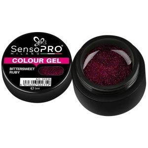 Gel UV Colorat Bittersweet Ruby 5ml, SensoPRO Milano - Img 1