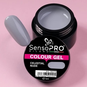 Gel UV Colorat Celestial Nude 5ml, SensoPRO Milano - Img 4