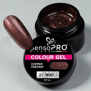 Gel UV Colorat Copper Fantasy 5ml, SensoPRO Milano - Img 3