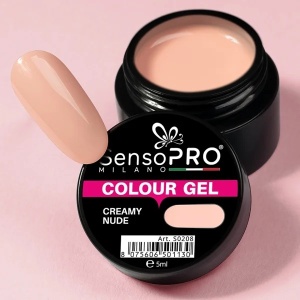Gel UV Colorat Creamy Nude 5ml, SensoPRO Milano - Img 4