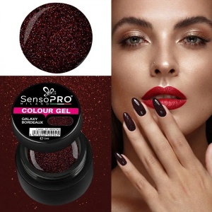 Gel UV Colorat Galaxy Bordeaux 5ml, SensoPRO Milano - Img 2