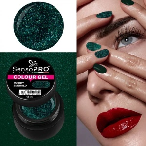 Gel UV Colorat Moody Emerald 5ml, SensoPRO Milano - Img 2