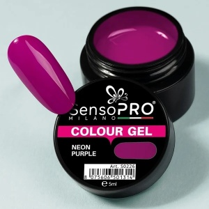 Gel UV Colorat Neon Purple 5ml, SensoPRO Milano - Img 4