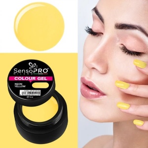 Gel UV Colorat Neon Yellow 5ml, SensoPRO Milano - Img 2