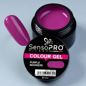 Gel UV Colorat Purple Madness 5ml, SensoPRO Milano - Img 4