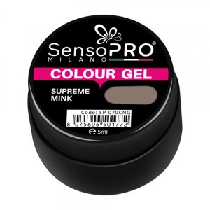 Gel UV Colorat Supreme Mink 5ml, SensoPRO Milano - Img 2
