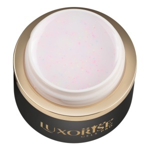Gel UV Constructie Unghii Confetti Cake LUXORISE 15ml, Milky Sparkle - Img 3