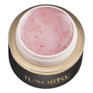 Gel UV Constructie Unghii RevoFlex Glitz LUXORISE 15ml, Frosted Ruby - Img 2