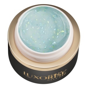 Gel UV Constructie Unghii RevoFlex Glitz LUXORISE 15ml, Mint Frost - Img 2