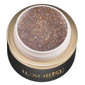 Gel UV Constructie Unghii RevoFlex Glitz LUXORISE 15ml, Moonstone Greige - Img 2