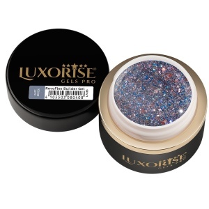 Gel UV Constructie Unghii RevoFlex LUXORISE 15ml, Glitz Breeze - Img 2