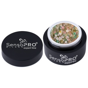 Gel UV Transparent Bloom Dream, SensoPRO Milano Expert Line - Glace Mist 5ml - Img 4