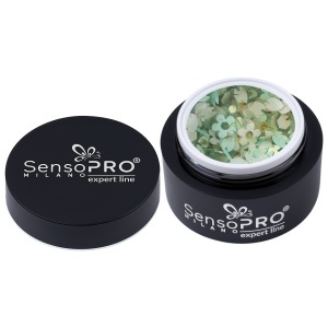Gel UV Transparent Bloom Dream, SensoPRO Milano Expert Line - Mint Mirage 5ml - Img 3